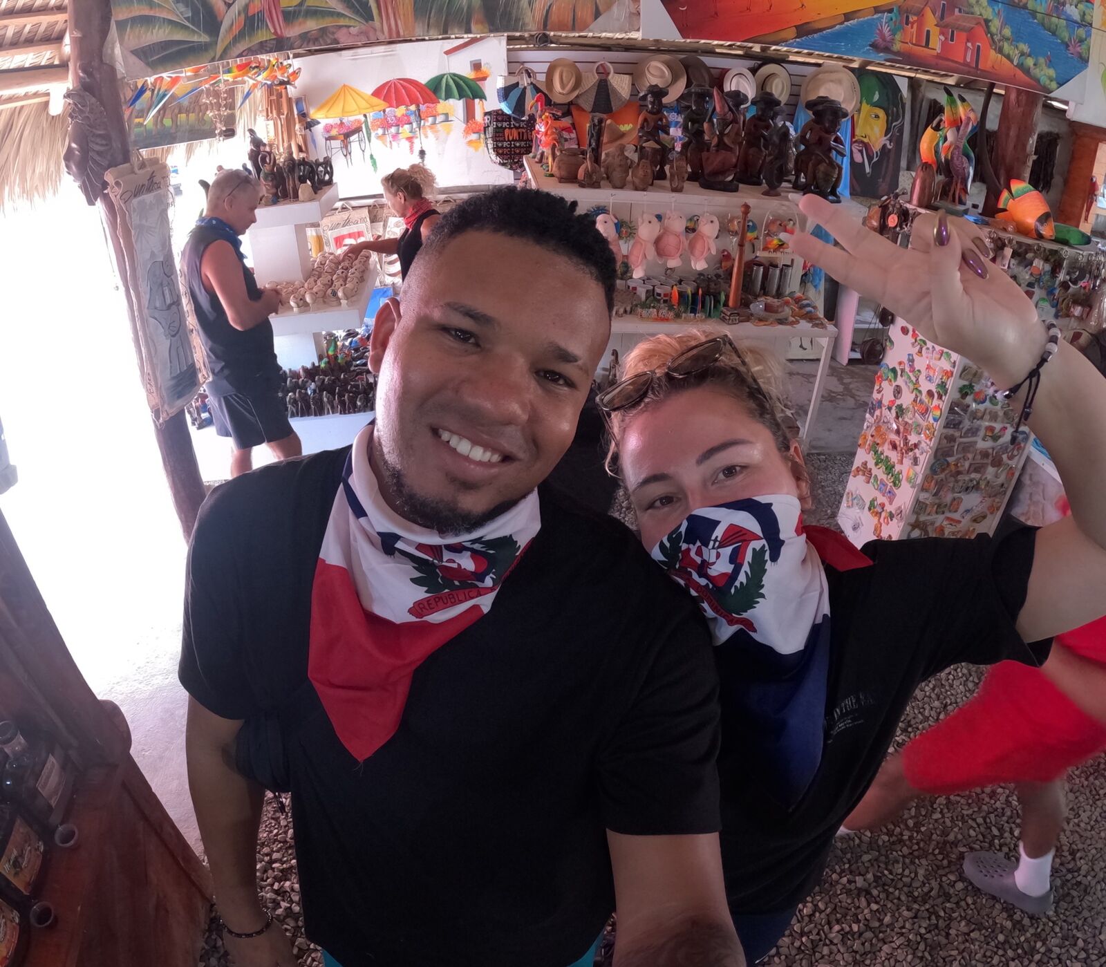 Yohan and Beaudine on a buggy tour