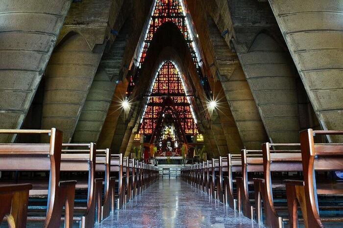 Inside the Basilica of Higüey
