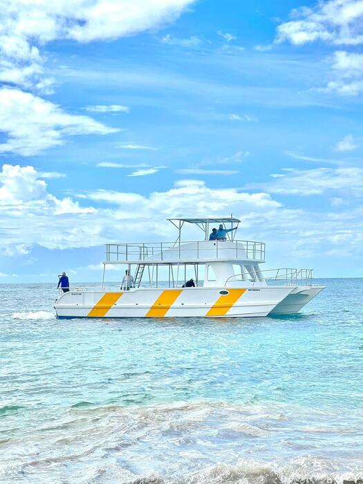 Catamaran at Isla Saona